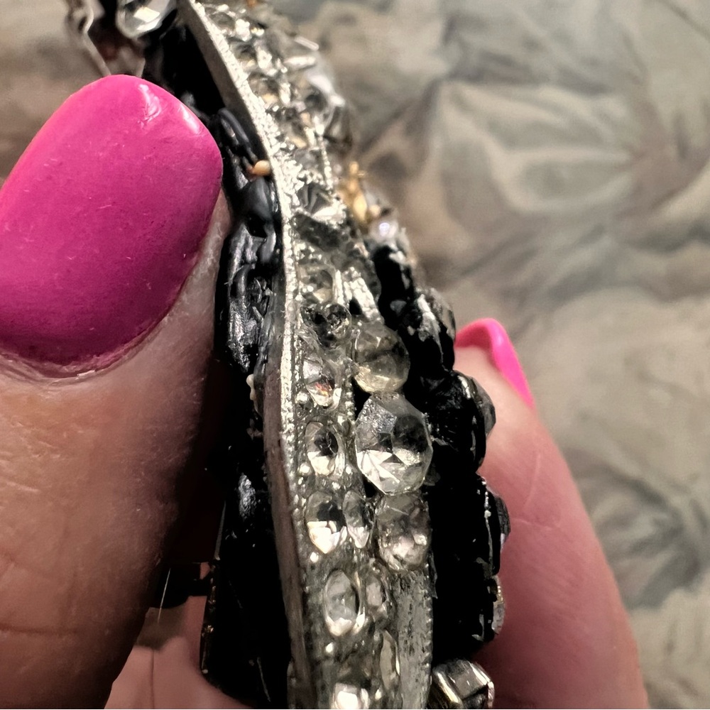 Handmade Rhinestone Collage Vintage Hair Clip - Picture 6 of 15